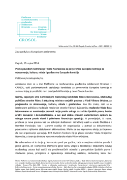 Pismo MEPovima (hrvatski)