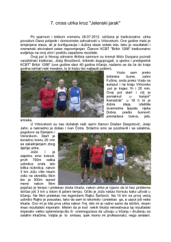 7. cross utrka kroz "Jelenski jarak"