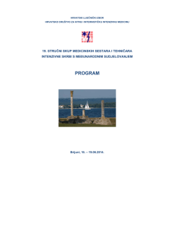 Simpozij medicinskih sestara i tehničara intenzivne medicine