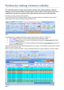 Evidencija radnog vremena radnika
