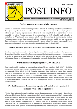 Održan sastanak na temu radnih vremena Za&scaron;tita prava za