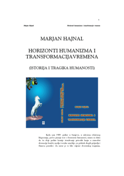 horizonti humanizma i transformacija vremena
