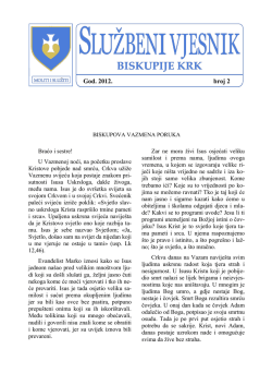 Službeni vjesnik 2-2012