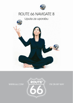 ROUTE 66 Navigate 8 Uputa za uporabu 1