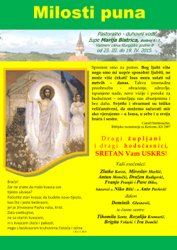 Milosti puna - Svetište Majke Božje Bistričke, Marija Bistrica
