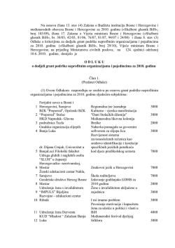 phpMyAdmin=687c50a0fa0ct42d51eb1r81d7;Odluka o dodjeli grant podr&scaron;ke neprofitnim organizacijama i