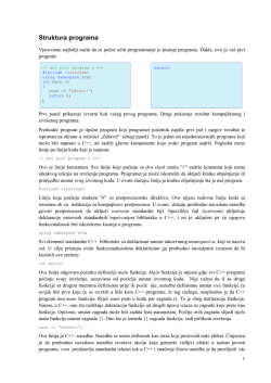 Struktura programa