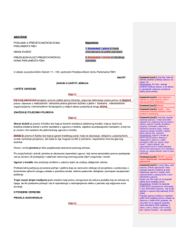 Nacrt Zakon o zastiti ziranata, (A.C.), komentari UOZP i UP