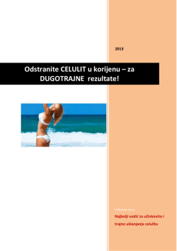 Odstranite CELULIT u korijenu &ndash; za DUGOTRAJNE rezultate!