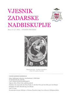 vjesnik 11-12 2011 - Vjesnici Zadarske nadbiskupije