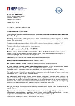 ELEKTROLIKA GOSPIĆ 53 000 Gospić, Lipovska 31 Telefon &ndash; 053
