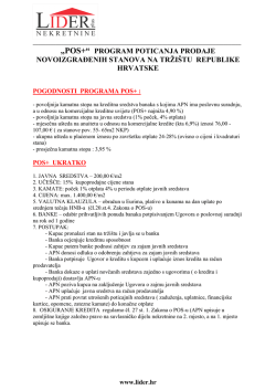 informacije o POS + programu