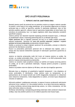 Opće uvjete poslovanja