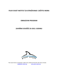 Lo&scaron;injski Edukacijski Centar o Moru - 2013 214.4 KB