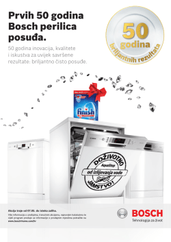Prvih 50 godina Bosch perilica posuđa.