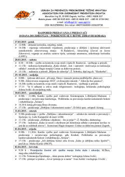 Sljeme_raspored predavanja i predavača_5_grupa