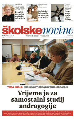 Vrijeme je za samostalni studij andragogije