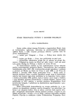 STARI TRGOV .AIČKI PUTEVI U DONJEM OOLIMLJU Dosta veliku