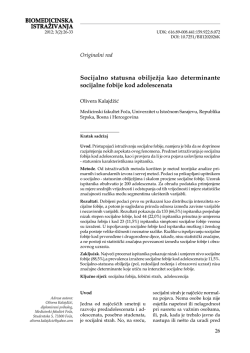Kompletan tekst PDF - Biomedicinska istraživanja