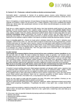- Dr. Karriem Ali Sažetak predavanja