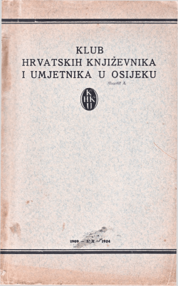 klub hrvatskih književnika i umjetnika u osijeku