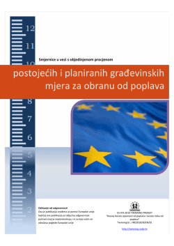 Postojeće i planirane građevinske mjere za obranu od poplava