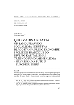 Quo Vadis Croatia