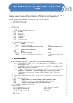 Opće propozicije 2010. - Hrvatski plivački savez
