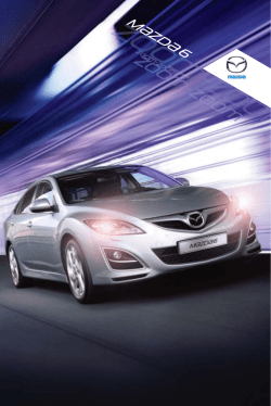Mazda 6 bro&scaron;ura