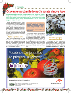 Očuvanje ugroženih domaćih sorata vinove loze