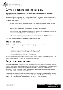 Are you a member of a couple? - Department of Human Services