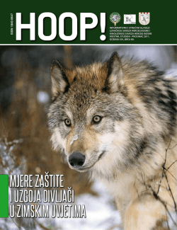 mjere za&scaron;tite i uzgoja divljači u zimskim uvjetima