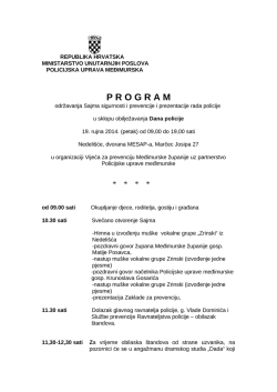 program sajma - Za&scaron;titarsko-ekolo&scaron;ka organizacija Nobilis