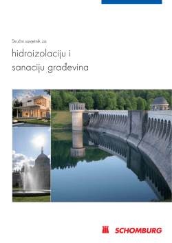 hidroizolaciju i sanaciju građevina