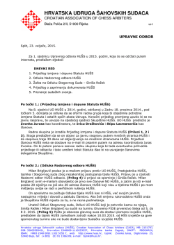 HRVATSKA UDRUGA &Scaron;AHOVSKIH SUDACA