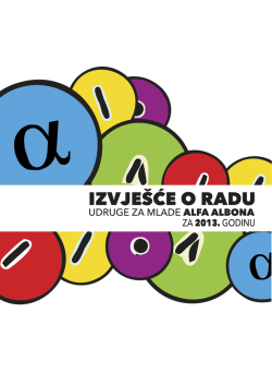 Izvje&scaron;će o radu Udruge za mlade Alfa Albona &ndash; 2013. godina (PDF)