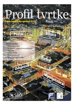 Profil tvrtke - Salon bankarske opreme