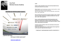 Priručnik za ispunjenje ciljeva