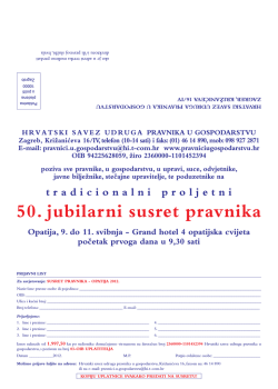 PUG LETAK 2.indd - Hrvatski pravnici u gospodarstvu