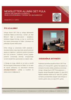 NEWSLETTER ALUMNI OET PULA