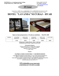 HOTEL LAVANDA HVAR-SUĆURAJ