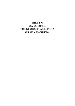Bilten 36 smotre - Narodno sveučili&scaron;te Dubrava