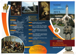 Letak Antunovo 2015 - Župa sv. Antuna Padovanskog &ndash; Sesvetska