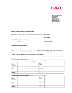 Zahtjev za otkup_kapitalizaciju ugovora