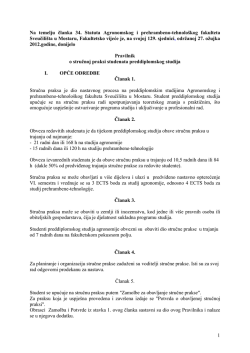 Pravilnik o stručnoj praksi