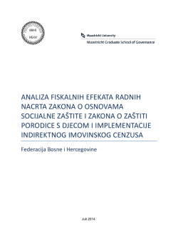 analiza fiskalnih efekata radnih nacrta zakona o osnovama