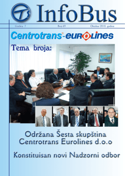 Tema broja: - Centrotrans