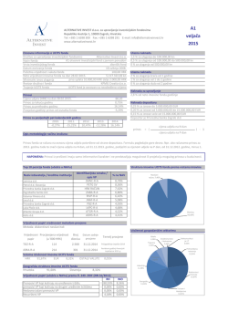 A1 mjesečni izvještaj za ulagatelje 28.02.2015