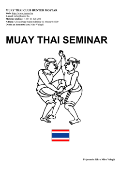 tajlandski boks seminar za trenere