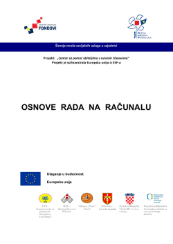 Priru&egrave;nik - Centar za podr&scaron;ku